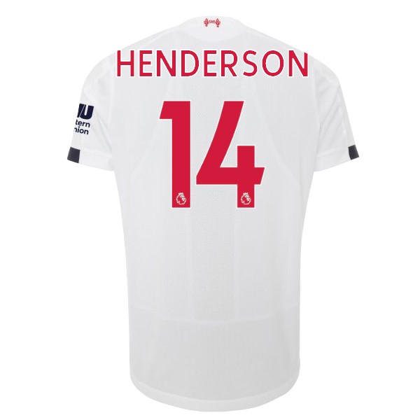 Camiseta Liverpool NO.14 Henderson 2ª 2019-2020 Blanco